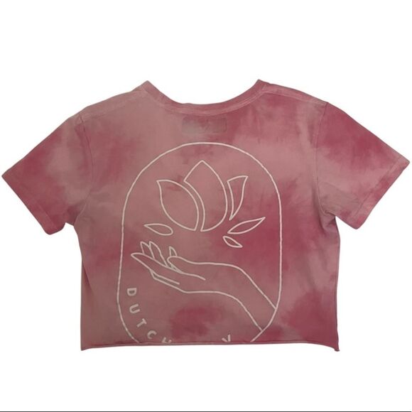 Reconstructed Dutch Bros Dutch Luv Tie Dye Tee Size Medium - Picture 2 of 6